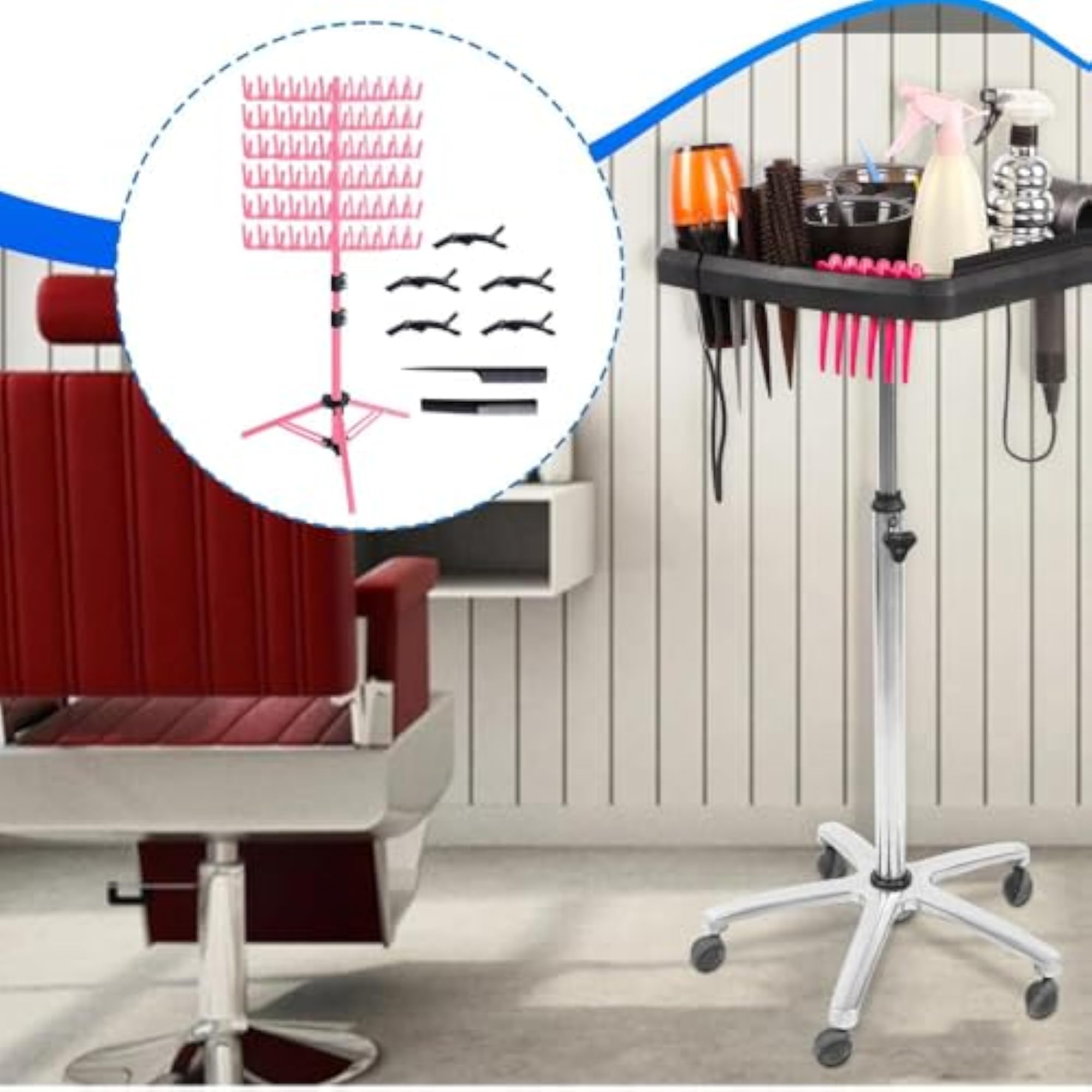 Hair Braiding Rack for Salon and Home Use